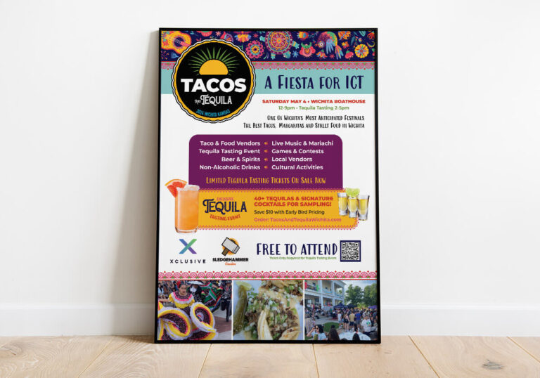 A poster design for Tacos and Tequila Wichita